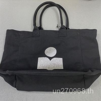 Distressed Big Brand Tote Bag Shiny Casual Shopping bag ส่งออก Lotte tote bag tote bag Big bag Canva
