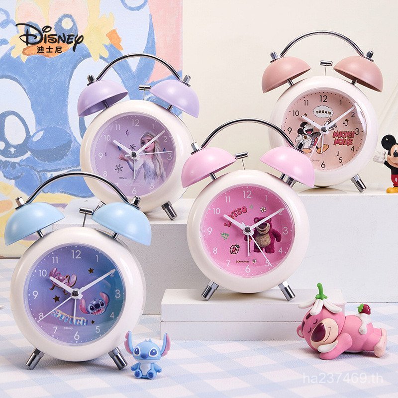 นาฬิกาปลุก Disney Silent Student Girl Bedside Wake Up Boys Children Handy Tool Clock Alarm Super Lou