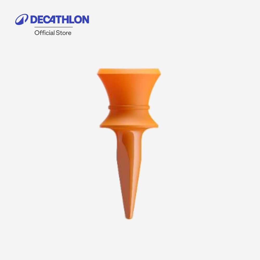 Decathlon Golf Plastic Step Tees X10 12 Mm ทีตั้งลูกกอลฟ์ 12 มม. 10 ชิ้น - Orange