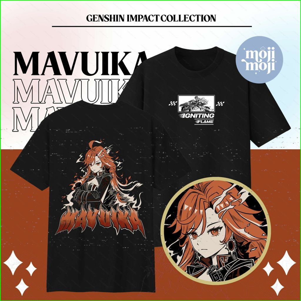 เสื้อยืดแขนสั้น Genshin Impact Mavuika Archon พร้อมส่ง สำหรับเกมเมอร์