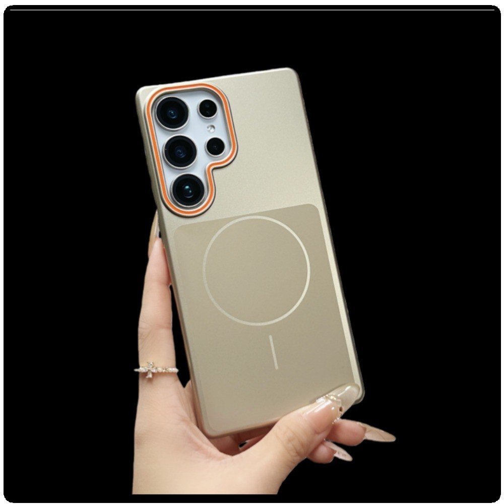 Luxury Matte Metallic Paint เคสโทรศัพท์แม่เหล็กสําหรับ Samsung Galaxy S26 S23 S24 S25 FE Ultra Plus Hard PC ฝาหลัง - รูปที่ 6