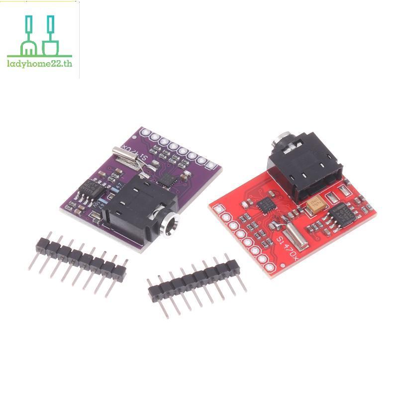 DOULLADY Si4703 โมดูลรับสัญญาณวิทยุ FM พร้อมอินเทอร์เฟซ RDS I2C 3.3V สําหรับ ESP32 DIY โครงการเสียง 
