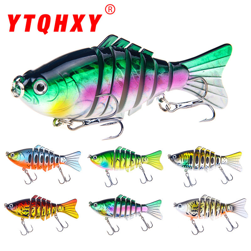 7 ส่วนล่อเหยื่อ 10 ซม. 15.6 กรัม Multi Action ปลาที่สมจริงเลียนแบบสําหรับปลา Predator น้ําเค็มทั้งหมด