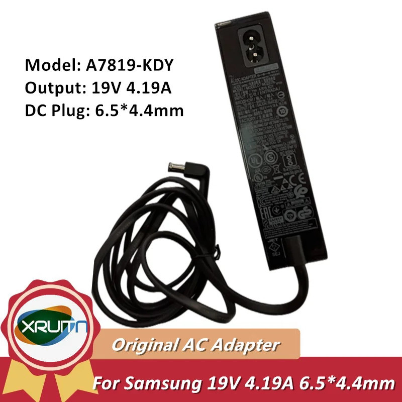ใหม่ของแท้ A7819_KDY 19V 4.19A 78W อะแดปเตอร์ AC สําหรับ Samsung Monitor C27FG73FQC C34G55TWWC C34F7