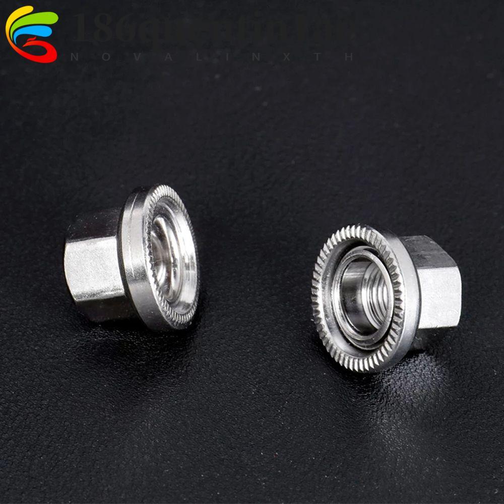 QUENTIN1AE จักรยาน Hub Nuts สำหรับ MTB และ Fixed Gear ขนาด M9-M10 ออกแบบเพื่อความทนทานและลดการลื่นไถ