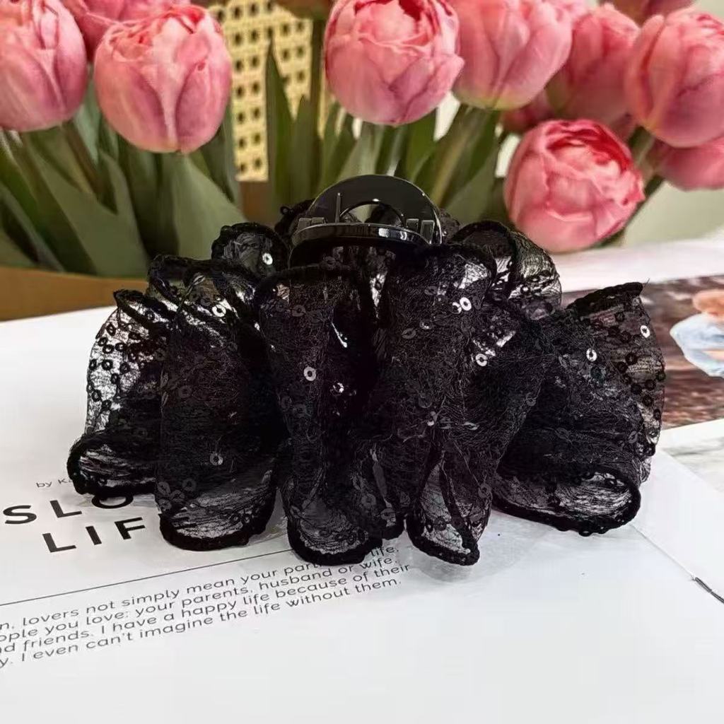 ลูกสาว Retro Hong Kong Minimalist น่ารัก CLAMP Elegant High-End High-End Clamp สไตล์