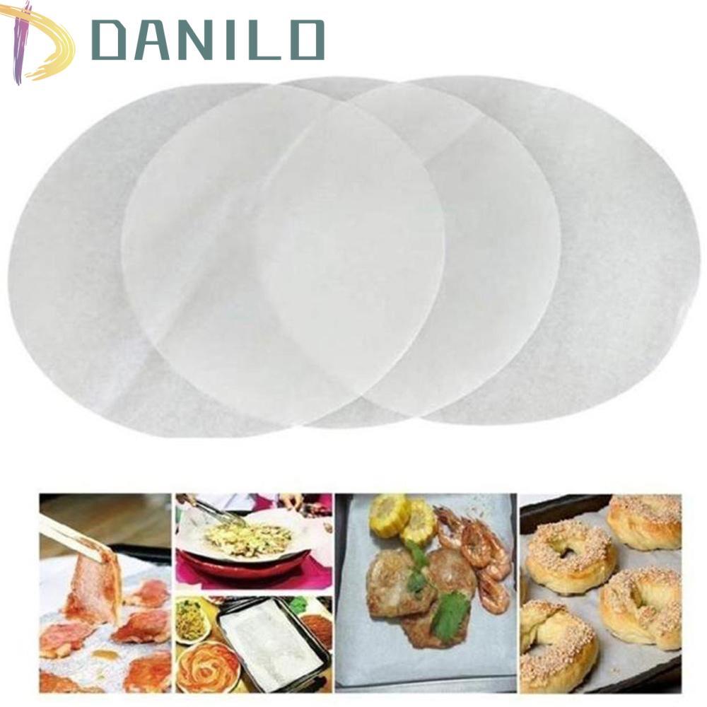 DANILO Parchment Paper Round 100 ชิ้น เตาอบบาร์บีคิว Pastry Cookie Baking Sheet