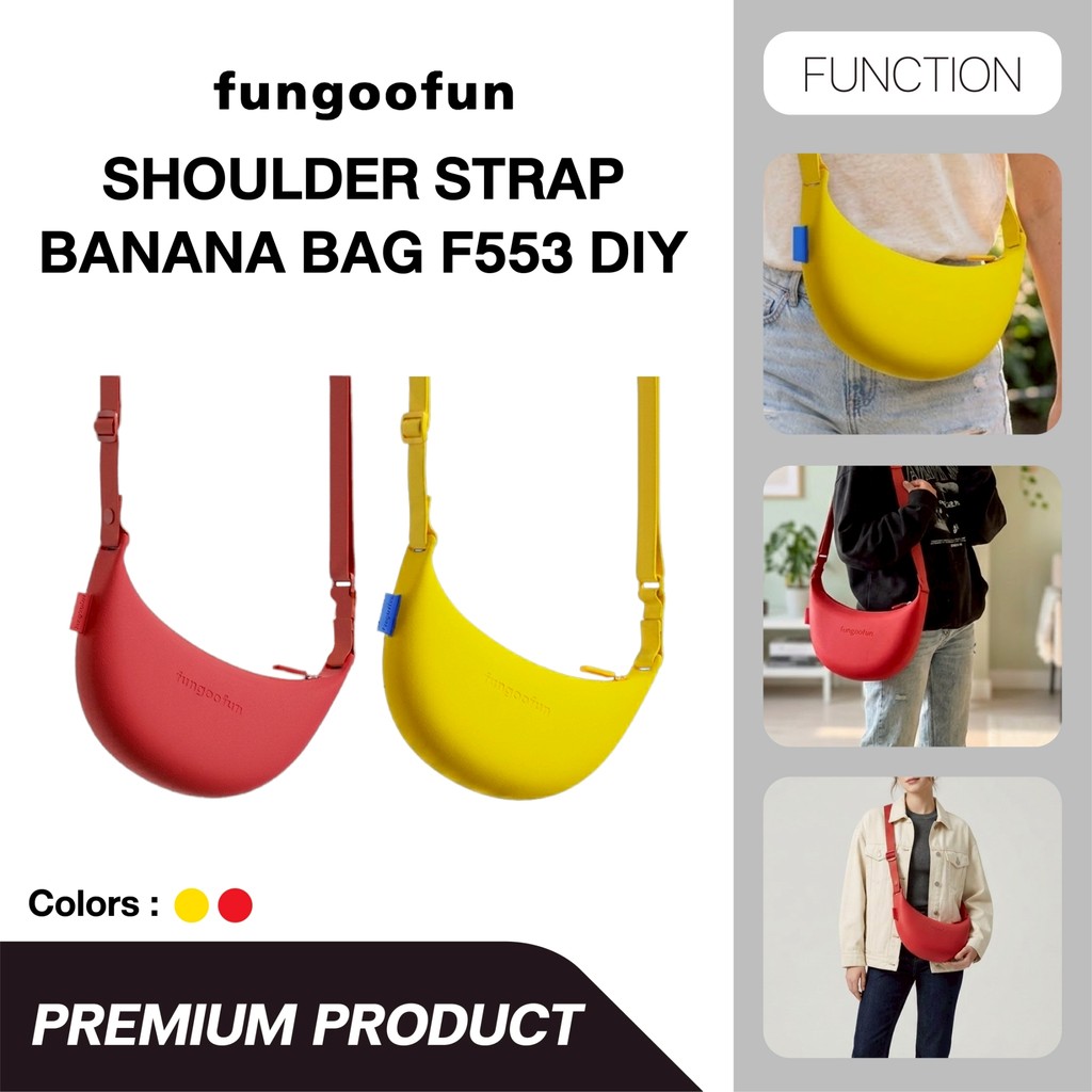 Fungoofun Shoulder Strap Banana Bag กระเป๋าสะพายข้างทรงกล้วย รุ่น F553 (DIY)