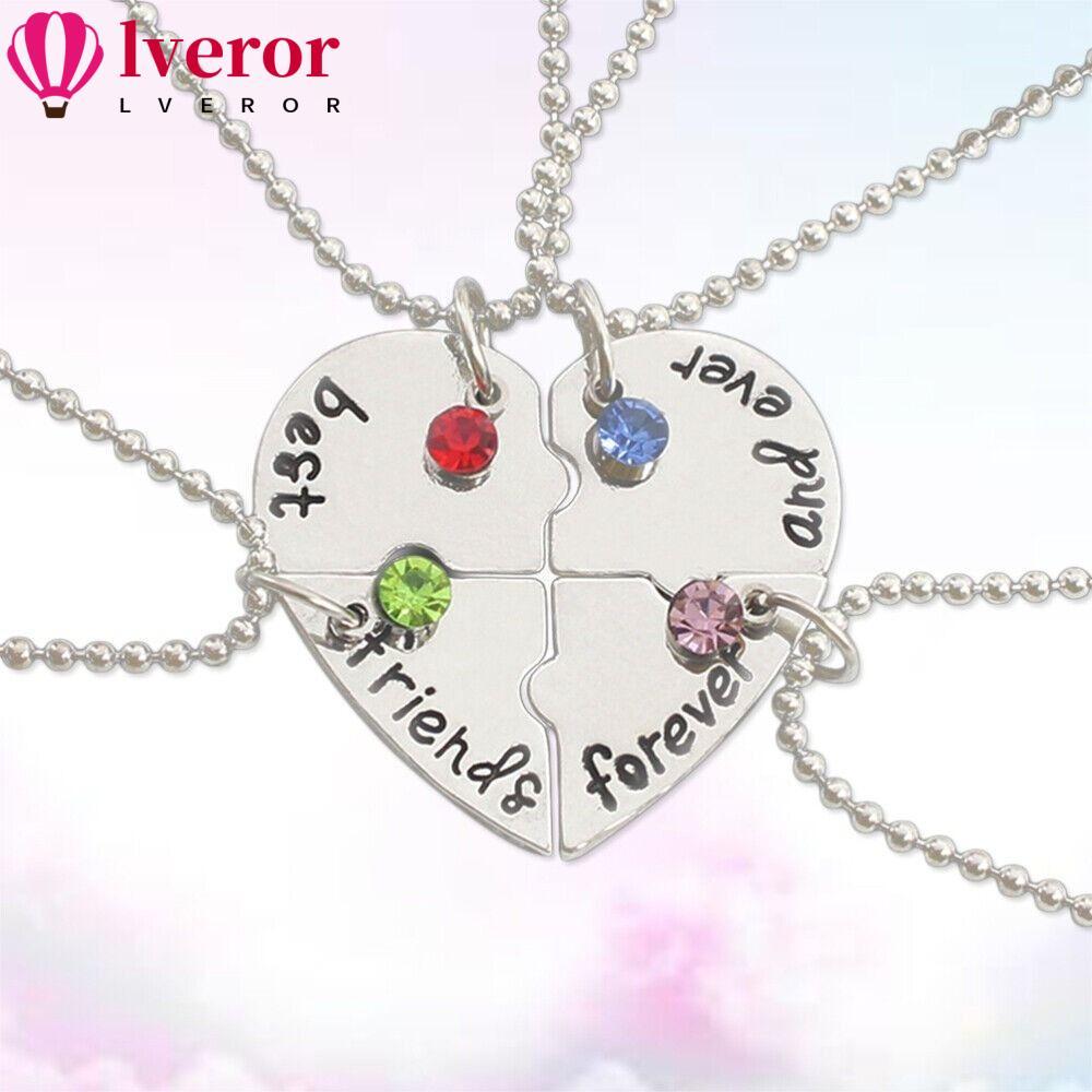 LVEROR 4 Bff สร้อยคอสร้างสรรค์เพื่อนของขวัญที่ดี