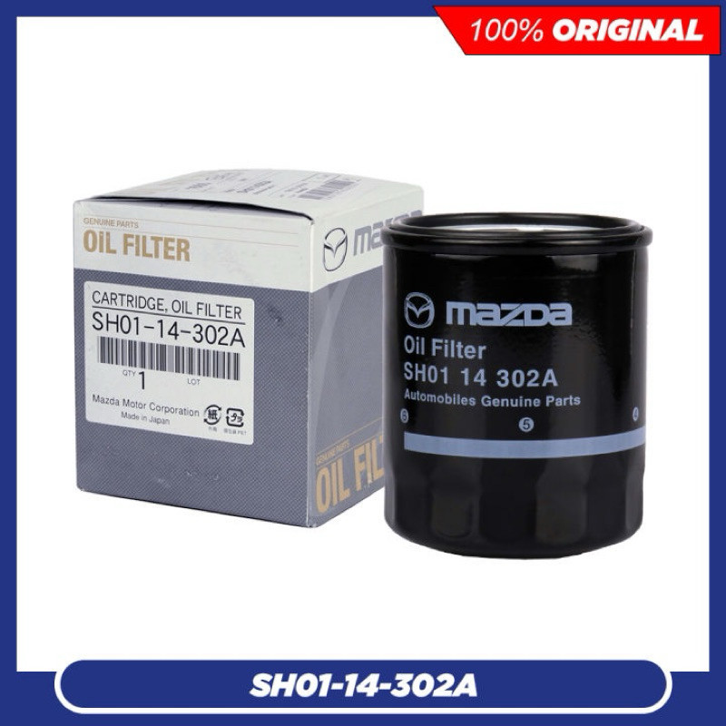 SH01-14-302A Mazda กรองน้ํามันสําหรับ 3 BK BL, 5 CR CW, 6 GG GH GJ, CX5 KE, CX7 ER 2.0 Non-Skyactiv 
