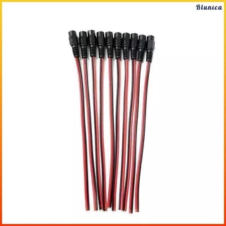 Blunica สายไฟ DC 12V หัวทองแดงแท้ ตัวผู้ตัวเมีย สายไฟสีแดงดำ ตัวแปลงพลังงาน ตัวต่อสายไฟ