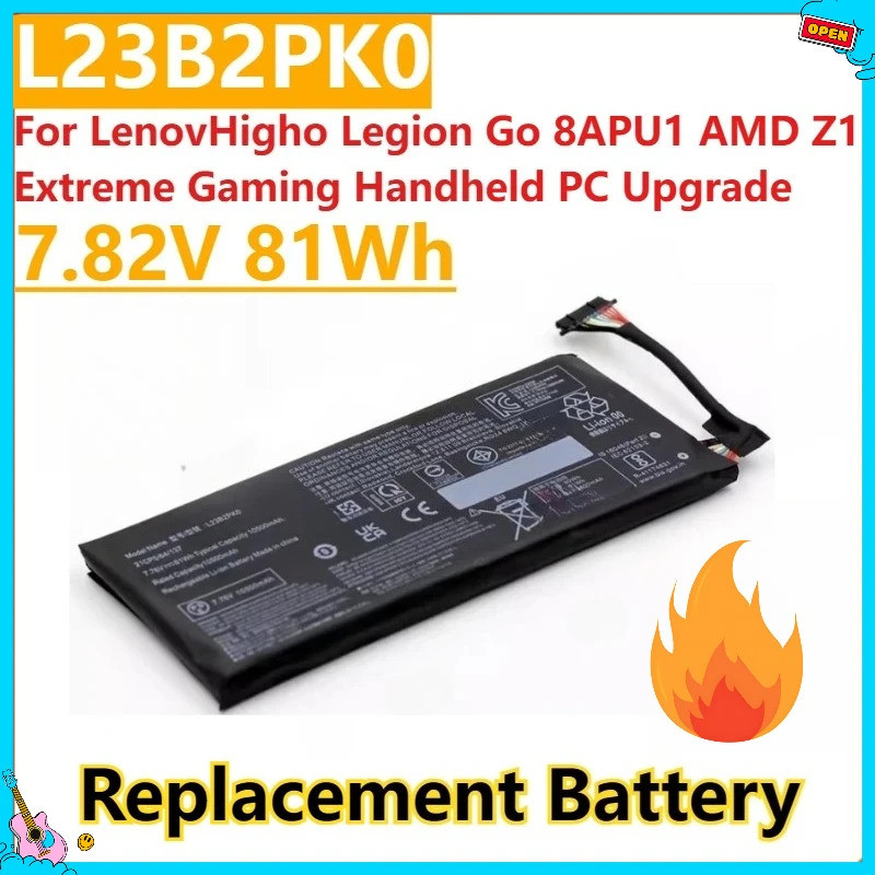 ใหม่ขยายความจุสูง L23B2PK0 แบตเตอรี่ 7.82V 81Wh สําหรับ LenovHigho Legion Go 8APU1 AMD Z1 Extreme Ga
