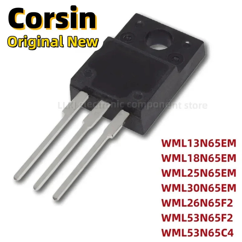 5PCS WML13N65EM WML18N65EM WML25N65EM WML30N65EM WML26N65F2 WML53N65F2 WML53N65C4 TO-220F/Field Effe