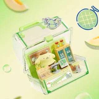 กระเป๋าเดินทาง Series Building Blocks Kuromi Creative ประกอบของเล่นเด็กผู้หญิงของขวัญเครื่องประดับ