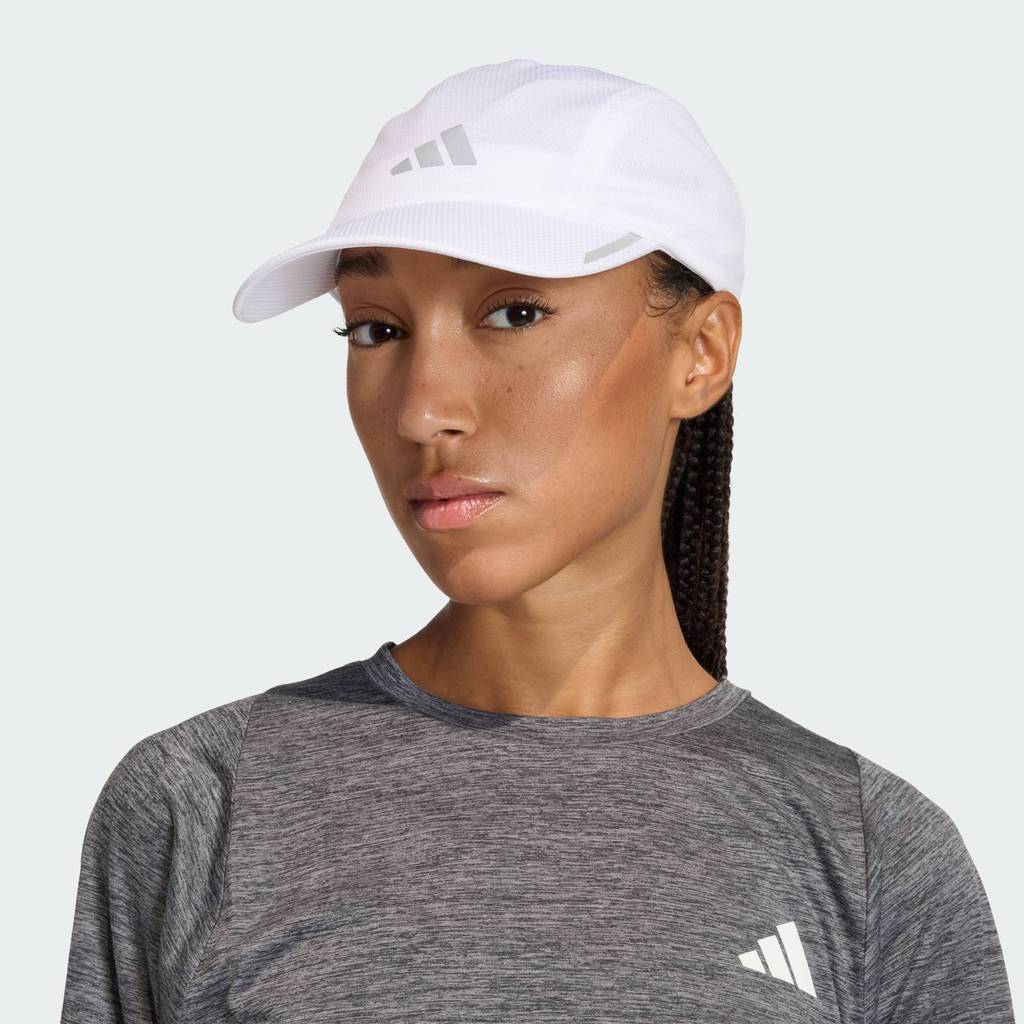 adidas วิ่ง หมวกแก๊ปผ้าตาข่ายสำหรับวิ่ง 4 PANEL CLIMACOOL Unisex สีขาว JZ0505