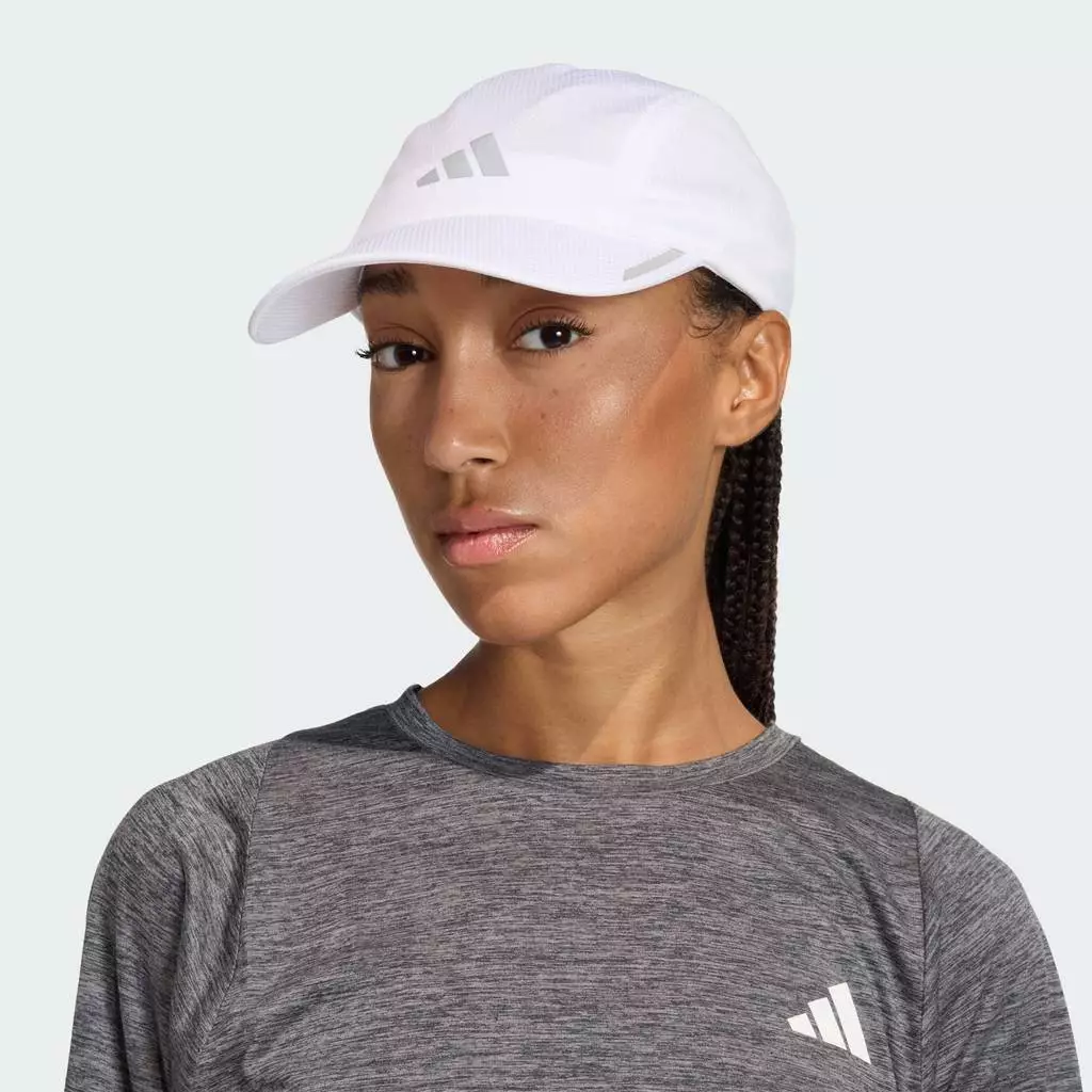 adidas วิ่ง หมวกแก๊ปผ้าตาข่ายสำหรับวิ่ง 4 PANEL CLIMACOOL Unisex สีขาว JZ0505