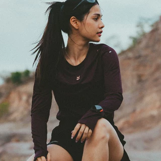YUPSTER เสื้อวิ่งแขนยาว ผู้หญิง รุ่น [ Trail Motion ] Women Running Long Sleeves ผ้าเบา แห้งไว