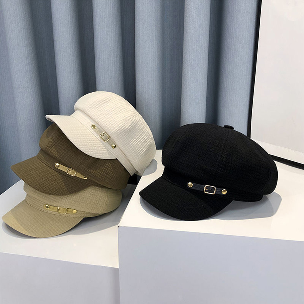 แฟชั่น Designer ฤดูหนาวผู้หญิง Berets หญิง Retro ,Berets หมวกสําหรับผู้หญิงหมวก Bonnets หมวก