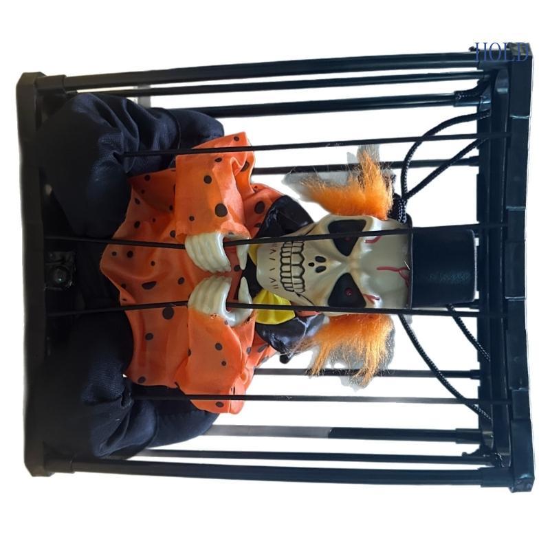 ฤดูร้อนตกแต่งฮาโลวีน Ghostly Cage เครื่องประดับหัวขยายและกระพริบตา