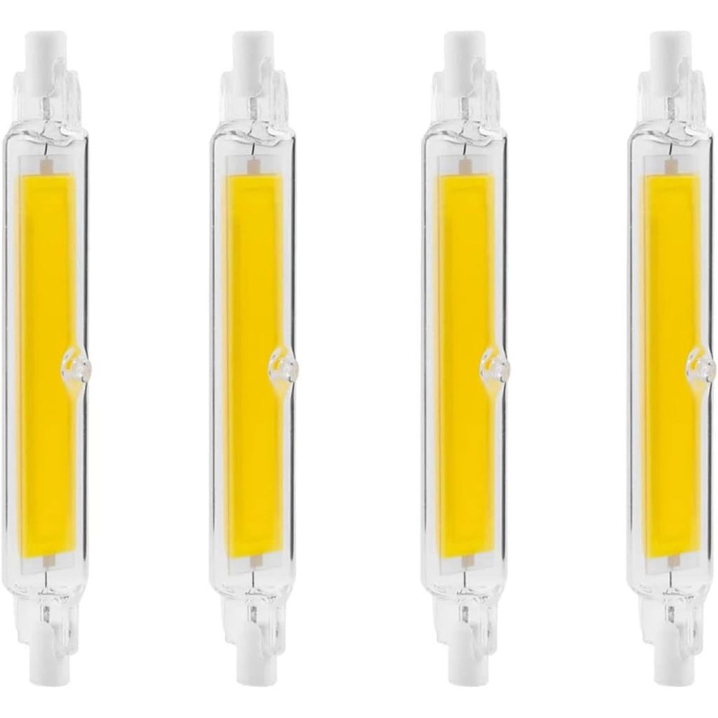 R7S 118 มม.หลอดไฟ LED 15W J ประเภท T3 Double Ended LED หรี่แสงได้ COB น้ําท่วม (เทียบเท่าหลอดฮาโลเจน