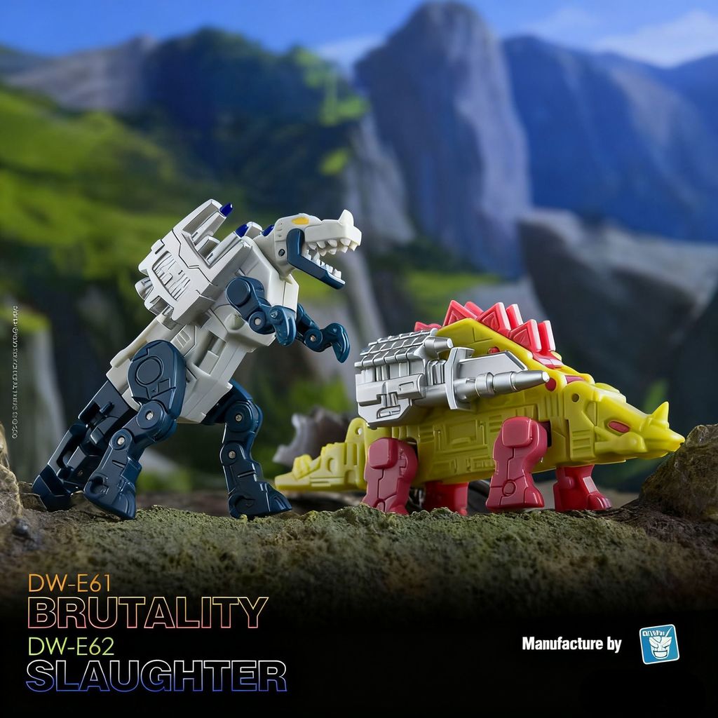 พร้อมสต็อก ดร. Wu DW-E61 & E62 ชุดเทปไดโนเสาร์คนพิการของเล่นเปลี่ยนรูปขนาดขนาดเล็ก