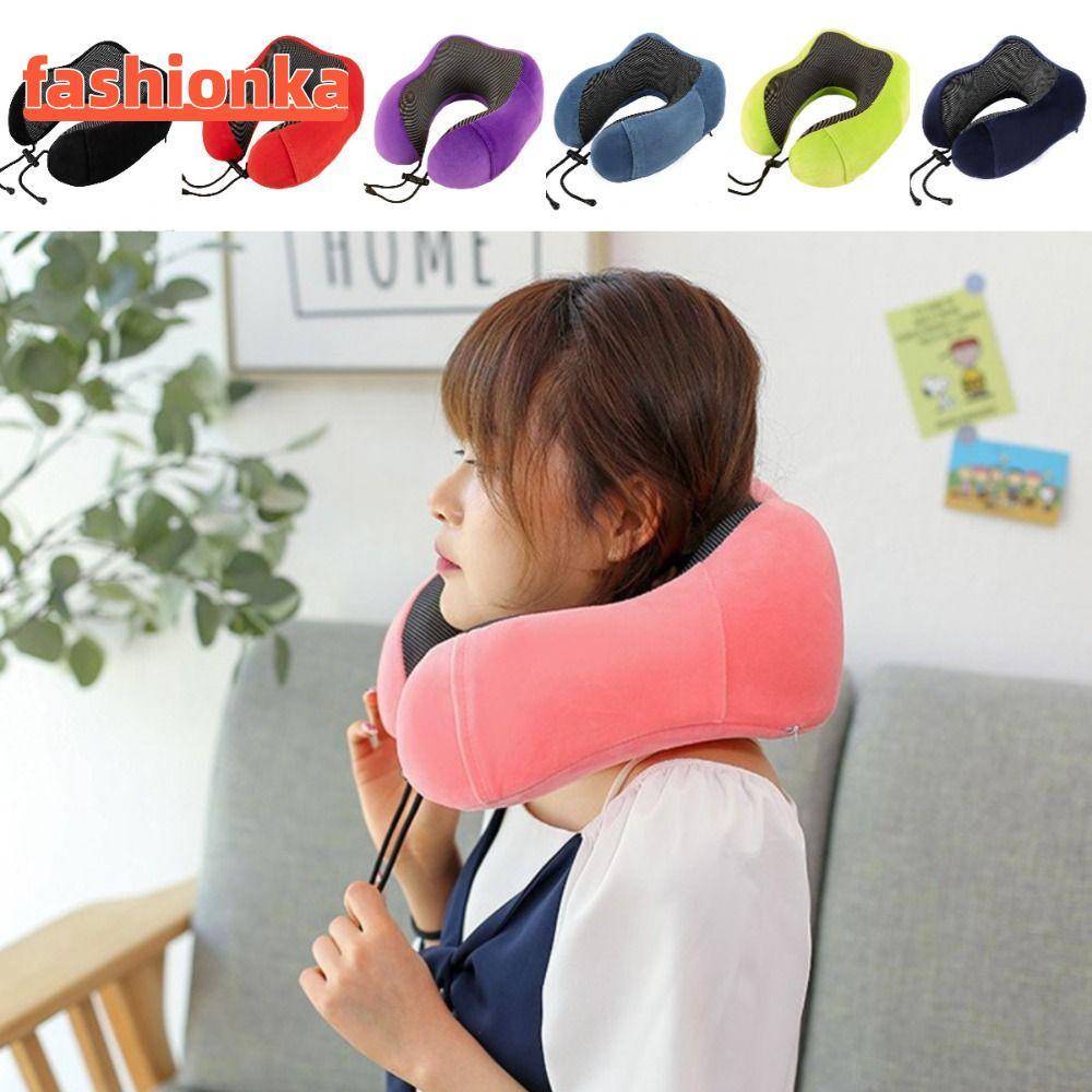 FASHIONKA หมอนรูปตัว U หมอนรองคอป้องกันคอ หมอนเดินทาง styler 30*25*15 ซม. ฟื้นตัวช้า EaCervical Heal