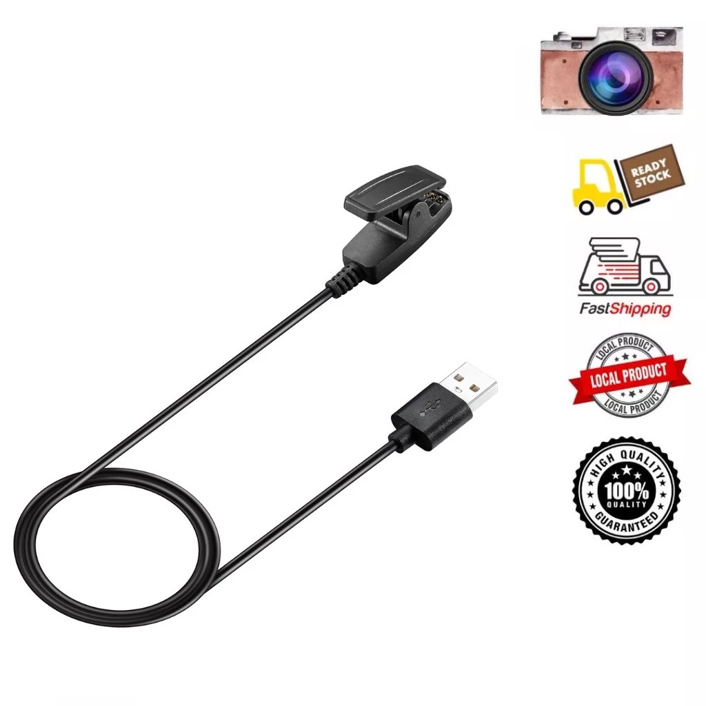 เครื่องชาร์จ ที่รวดเร USB Garmin Forerunner 235 735XT 645 630 230 35 30 G10 S20 vivomoveHR Charger USB Charging Cable