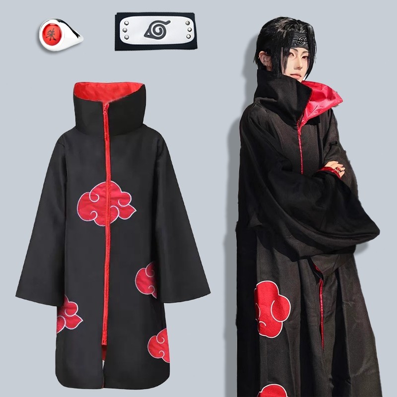 20H 🔥ส่งไว จาก กทม🔥Naruto Akatsuki Sasuke Uchiha Itachi cosplay ชุดคอสเพลย์cosplayจากอนิเมะเรื่อง สำ
