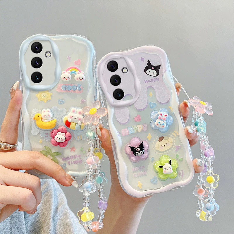 เคส For Samsung Galaxy A04S / A05S / A13 5G TPU เคส BBNYGZ สไตล์ครีม 3D ตุ๊กตากรณีโทรศัพท์ใสที่มีหลายรูปแบบ.