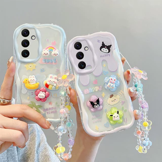 เคส For Samsung Galaxy A04S / A05S / A13 5G TPU เคส BBNYGZ สไตล์ครีม 3D ตุ๊กตากรณีโทรศัพท์ใสที่มีหลายรูปแบบ.