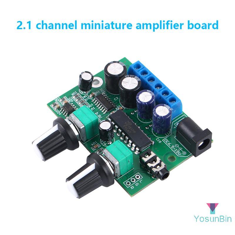 YosunBin] 6W+6W+25W HIFI Class D Digital Power Amplifier Module TDA1517P 2.1 Super Bass Mini Micro 3