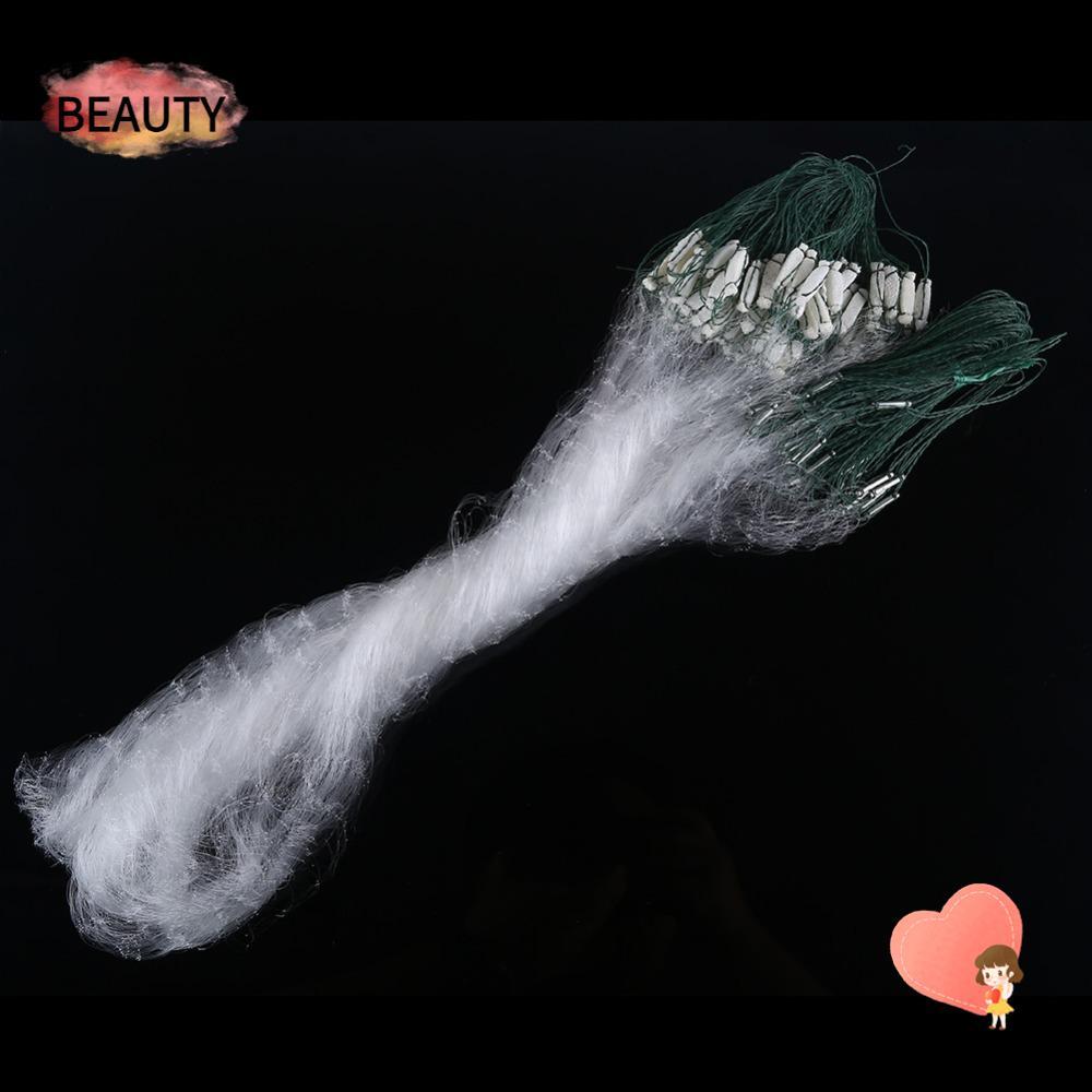 BEAUTY Fish Trap , ไนลอน 2-3 นิ้วตาข่ายตกปลา, แบบพกพา 1.2m x 25m Monofilament Fishing Trap ตกปลาน้ํา