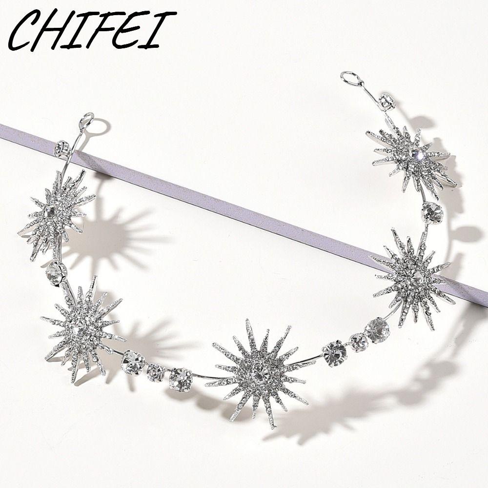 CIFEI Star Headpieces Crown เจ้าสาวตกแต่ง Queen Crown หรูหราคริสตัล Headbands