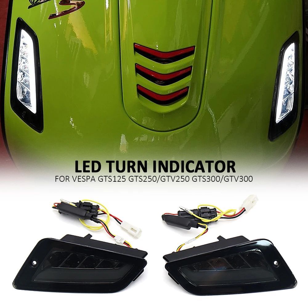รถจักรยานยนต์ GTV 300 250 LED ไฟท้ายไฟเลี้ยวไฟเบรคสําหรับ VESPA GTS 150 250 GTS250 GTS300 GTS150 GTV
