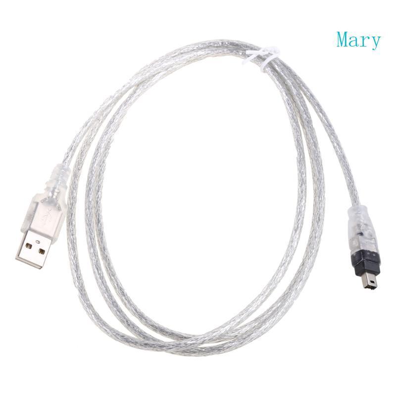 Mary 4 5ft 1 4m USB to Firewire IEEE 1394 4 Pin iLink Adapter Cord Data Cable Wire