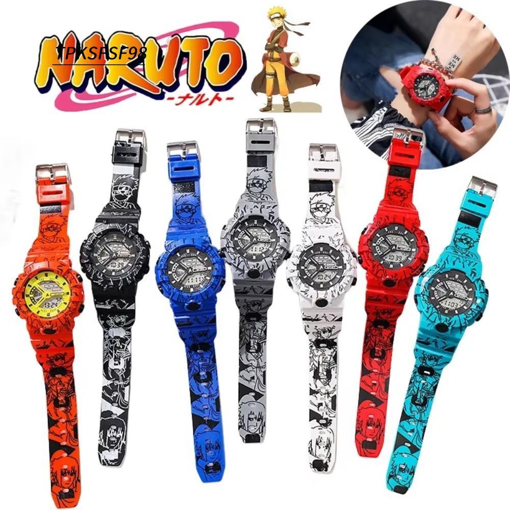 TPKSF98 Naruto Anime Watch, Itachi Kakashi ปรับนารูโตะเด็กนาฬิกาข้อมือดิจิตอล,กันน้ําการ์ตูนเด็กนาฬิ