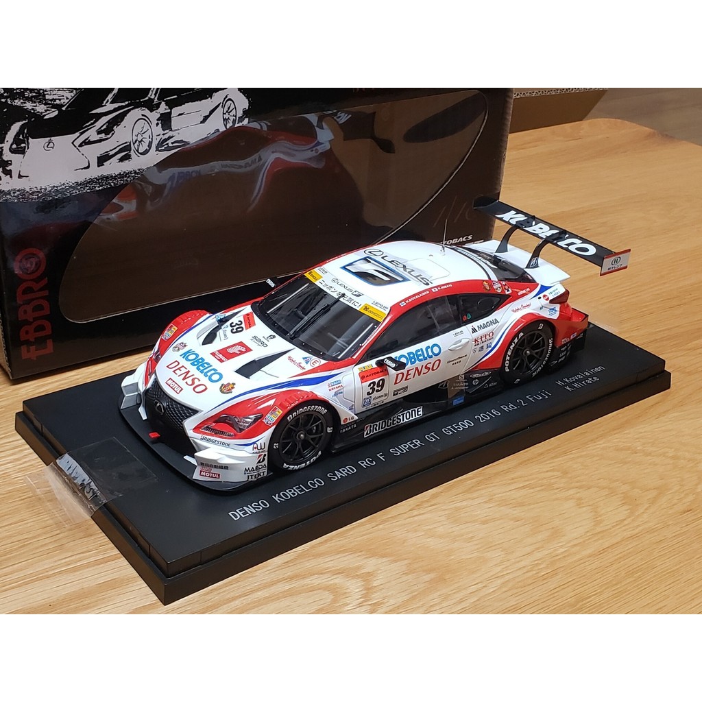 $%㊐1/18 ebbro rc f gt500 2016 Champion RCF Lexus 1: 18 รถรุ่น 2016 rd.2 FUJI DENSO KOBELCO SARD RC F