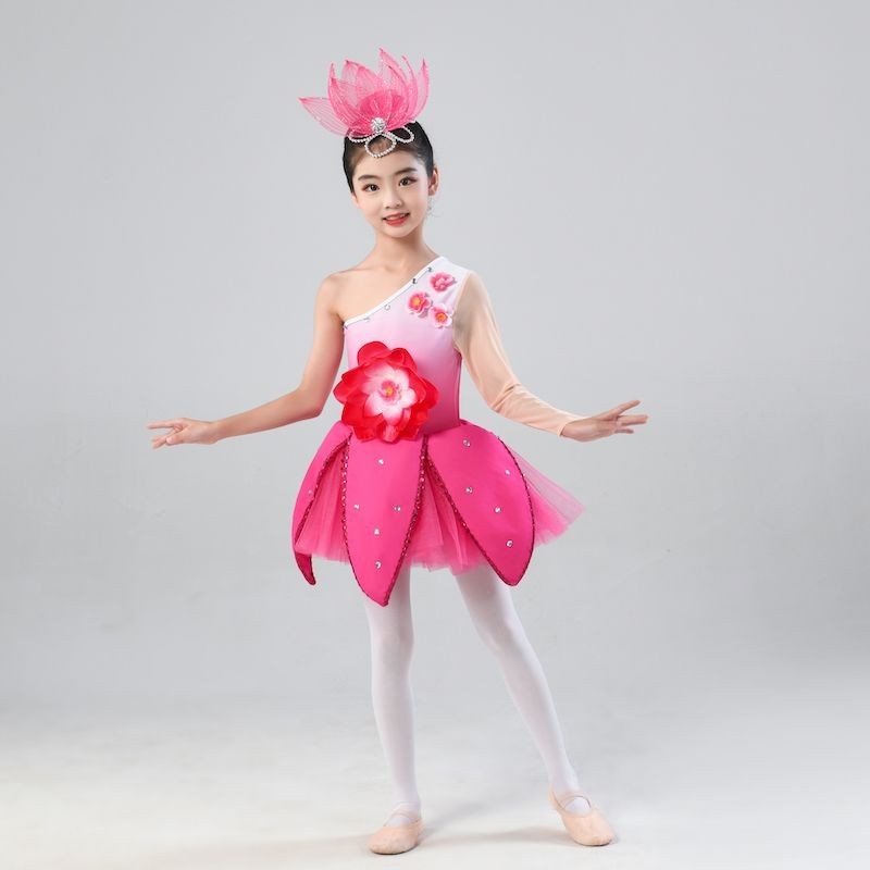 วานยิ มาเจลโล น้ำหอมเด็ก กระโปรงลายดอกไม้พอง สำหรับเต้นรำ Lotus Dance