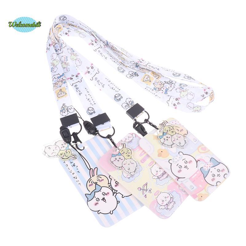 [WLB-t] สายคล้องคอการ์ตูนน่ารักเชือกเส้นเล็กการ์ดสําหรับบัตรประจําตัวนักเรียนสายครูผู้ถือป้ายการ์ดรู