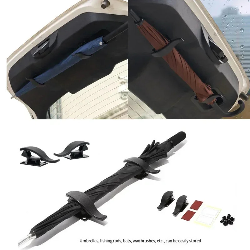 รถที่นั่งกลับตะขอ 2 ชิ้นกาวแขวนสําหรับกระเป๋าร่มอเนกประสงค์ Trunk Organizer อุปกรณ์จัดเก็บ ราคา ถูกที่สุด ดีลบีเคเค แกลเลอรีภาพที่ 8