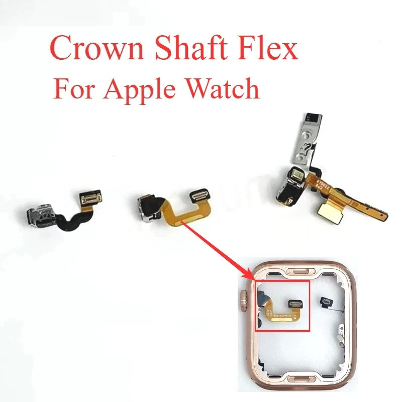 Crown Shaft Flex กรอบปุ่มฝาครอบน็อตหมุนสําหรับ i Watch Series S3 S4 S5 S6 S7 S8 SE2 ซ่อมหน้าจอ