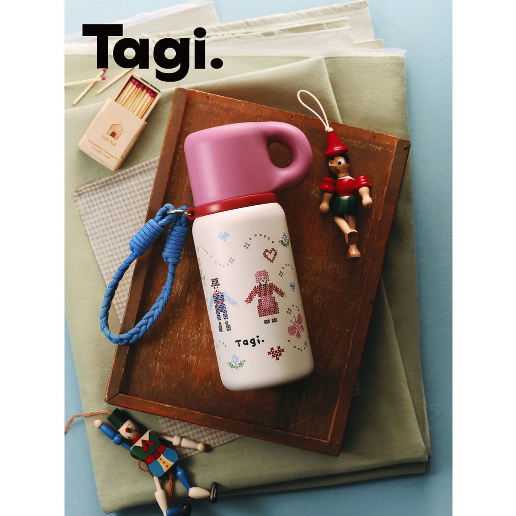 Tagi. Little Ear Vaccum Bottle 500ML Water Bottle Insulated Bottle กระติกน้ำเก็บอุณหภูมิลายหูน้อย