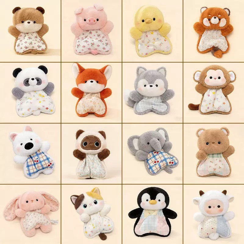 ตุ๊กตาสัตว์ถุงถั่วน่ารัก ของเล่นผ้าขนนุ่ม ช่วยคลายเครียด รองข้อมือ ของขวัญวันเกิด