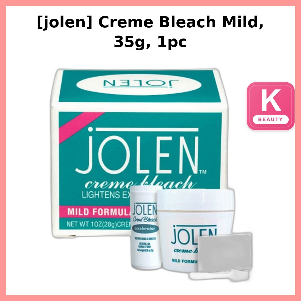 [jolen] ครีม Bleach Mild, 35g, 1pc / ครีมฟอกขาวเกาหลี / สูตรอ่อนโยน / ของแท้ 100% by bomi kbeauty