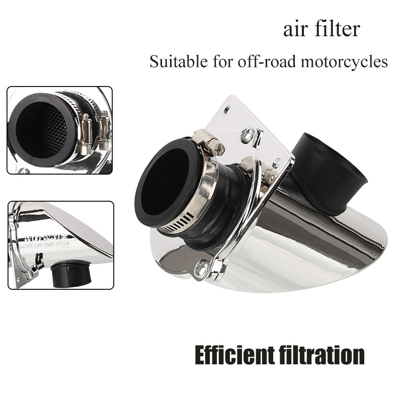 Hot 38 มม.Chrome Air Filter สําหรับ Z50 Z50R Z50J Z50A จักรยาน Retro 50cc 110cc 125cc Skyteam จักรยา