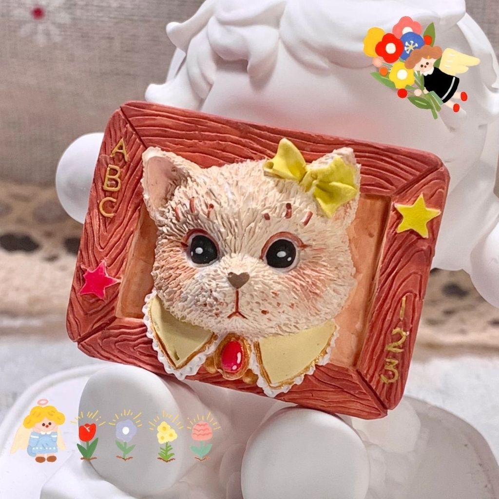 Cherish Panda Series ตุ๊กตาปูนปลาสเตอร์ตัวอ่อนสีขาว Handmade DIY ของเล่นระบายสีแฟนแฟนของขวัญตกแต่งทา