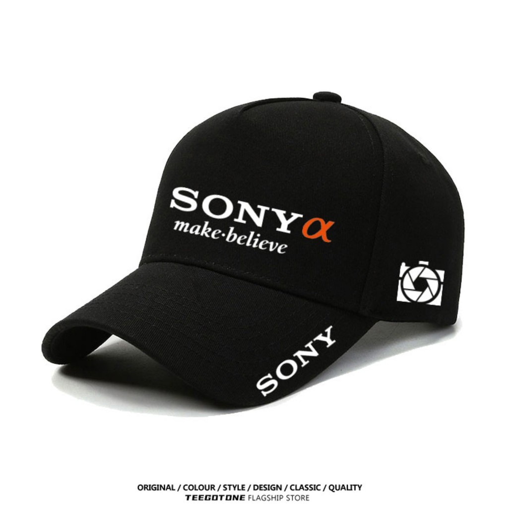 Sony กล้องผู้ที่ชื่นชอบผู้ชายผู้หญิงสบายๆปรับ Street เบสบอลหมวกกิจกรรมกลางแจ้งหมวก Unisex เส้นรอบวงหัวใหญ่หมวกลิ้นเป็ด