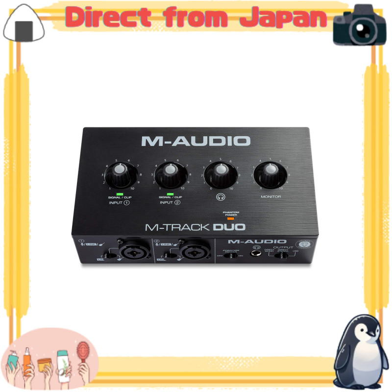 M-Audio อินเทอร์เฟซเสียง USB มาพร้อมซอฟต์แวร์ผลิตเพลง Mac/Win DTM DAW เสียงรบกวนต่ำ สตรีมมิงสด การเล