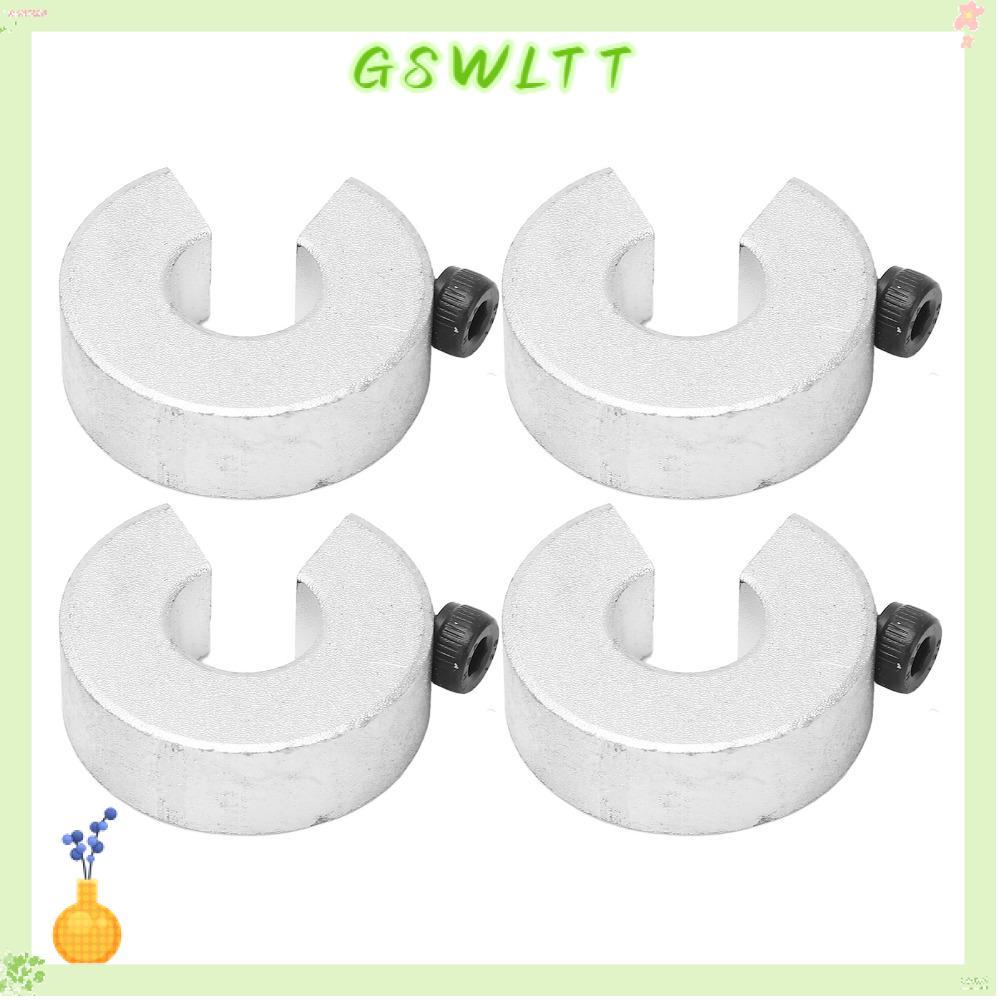 GSWLTT ปลอกคอหยุดรางเชิงเส้น 4 ชิ้น, ปลอกคอล็อคเพลา Anodized อลูมิเนียมอัลลอยด์, ความแม่นยํา|การออกแ