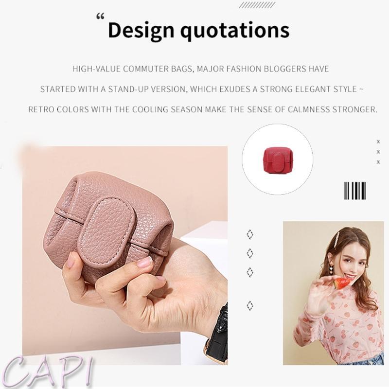 CAPI Leather Cash Change Wallet Key Holder Money Pouch Cash Change Wallet Key Holder